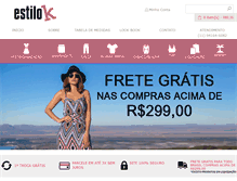 Tablet Screenshot of lojasestilok.com.br